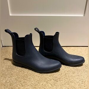 J.Crew Navy Rain Boots sz 9